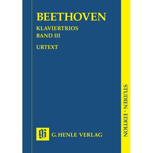 Piano Trios Book 3 Study Score Book