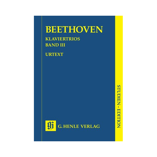 Piano Trios Volume 3 Study Score