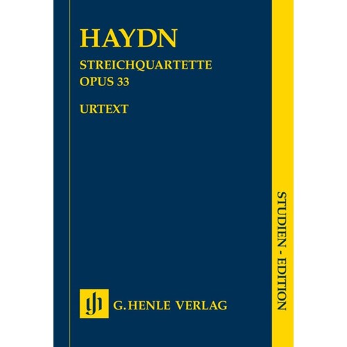 String Quartets Book 5 Op 33 Study Score Book