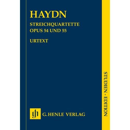 String Quartets Book 7 Op 54 Op 55 Study Score Book