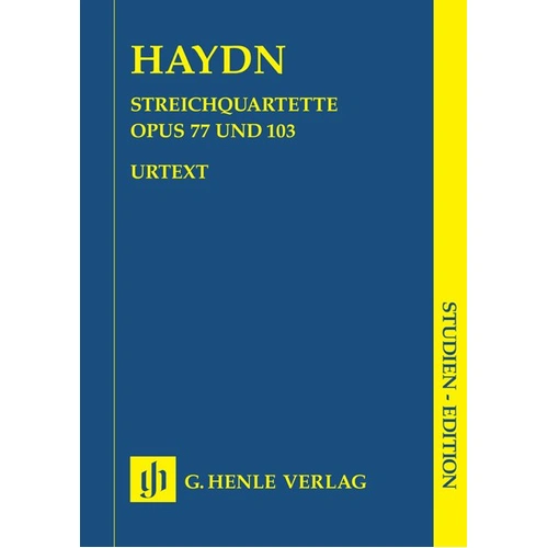 String Quartets Vol. 11 Op. 77 Op. 103 Study Score by Joseph Haydn