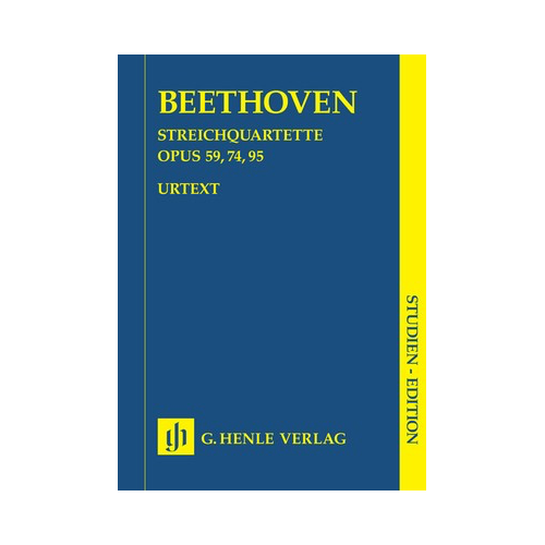 String Quartets Op. 59, 74, 95 Study Score