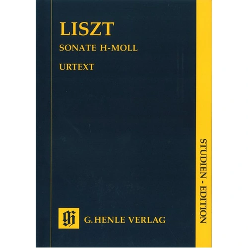 Piano Sonata B Minor Study Score by Franz Liszt, G. Henle Verlag, 1 Page