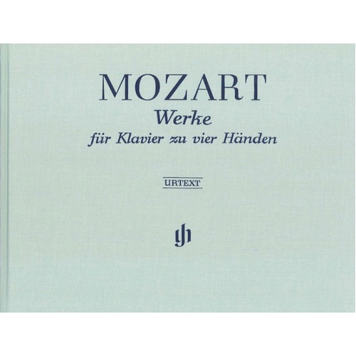 Mozart Works for Piano 4 Hands Clothbound Urtext by G. Henle Verlag