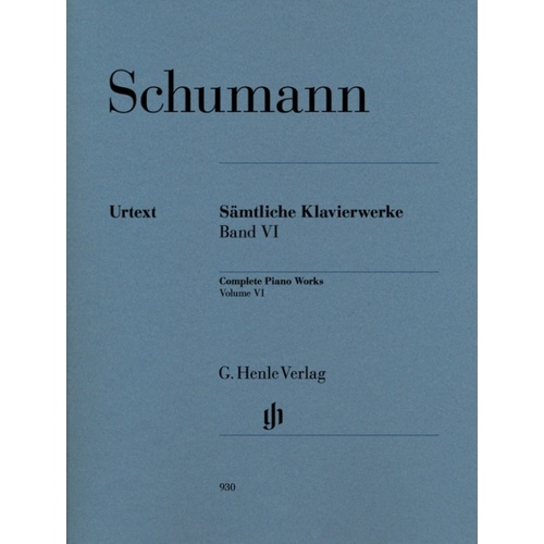 Schumann - Complete Piano Works Vol 6 (Softcover Book)