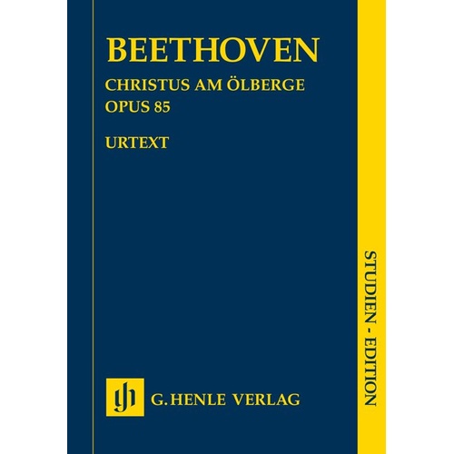 Christ on Mount of Olives Op. 85 Study Score by Beethoven