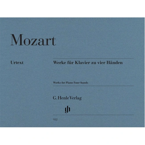 Works for Piano Four Hands by Mozart, G. Henle Verlag, 2 Pianos 4 Hands, 1 Page