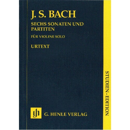 Sonatas And Partitas 6 Bwv 1001-1006 Study Score Book