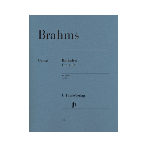 Brahms - Ballades Op. 10 for Piano Solo - Henle HN935