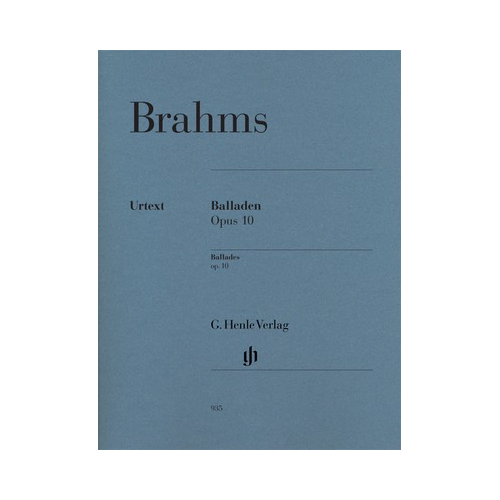 Brahms - Ballades Op10 - Piano Solo Sheet Music Henle HN935
