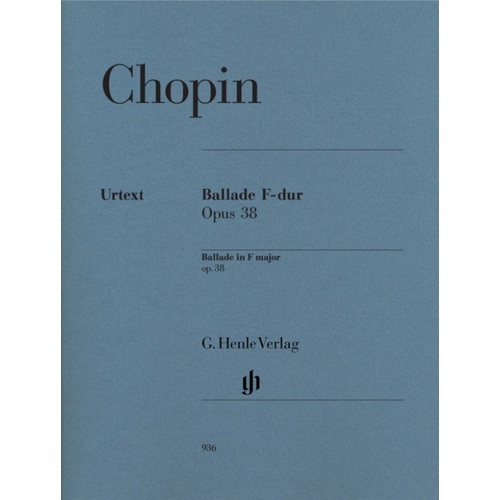 Chopin - Ballade F Major Op 38 (Softcover Book)