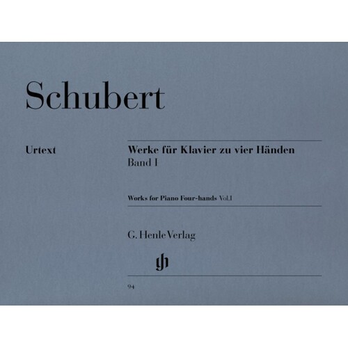 Schubert - Works For Piano 4 Hands Vol 1 Piano Duet (Softcover Book)