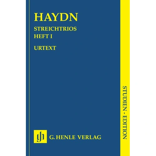String Trios Vol. 1 Study Score by Joseph Haydn, G. Henle Verlag, 108 Pages