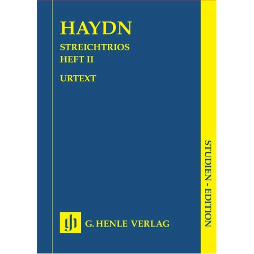 String Trios Vol. 2 Study Score by Joseph Haydn, G. Henle Verlag, 80 Pages