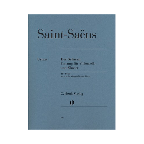 Swan from Carnival of the Animals Cello Urtext Edition with Piano Part
