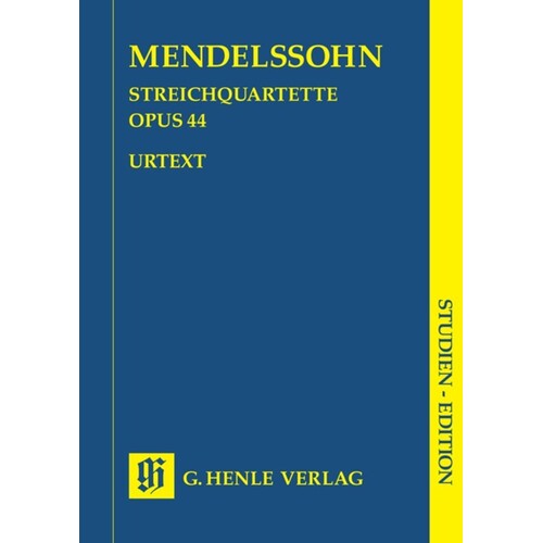 String Quartets Op 44 No 1-3 Study Score Book