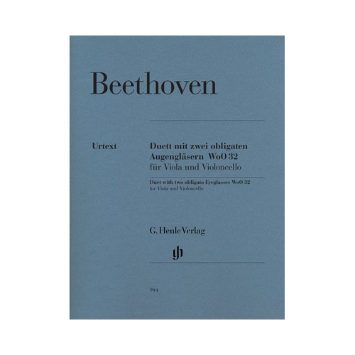 Duet with Two Obligato Eyeglasses WoO 32 Vla/Cello Sheet Music