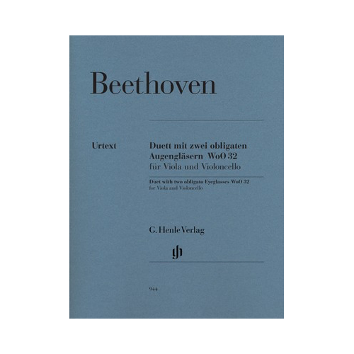 Duet with Two Obligato Eyeglasses WoO 32 Vla/Cello Sheet Music