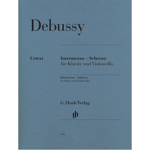 Intermezzo and Scherzo for Cello and Piano by Claude Debussy, Urtext Edition, G. Henle Verlag, 1 Page