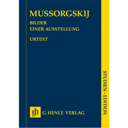 Pictures at an Exhibition for Piano - Study Score by Modest Mussorgsky, G. Henle Verlag, 56 pages