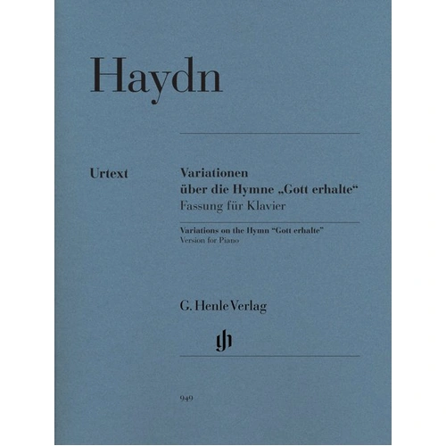 Variations on Gott Erhalte Urtext by Joseph Haydn for Piano Solo, G. Henle Verlag Edition