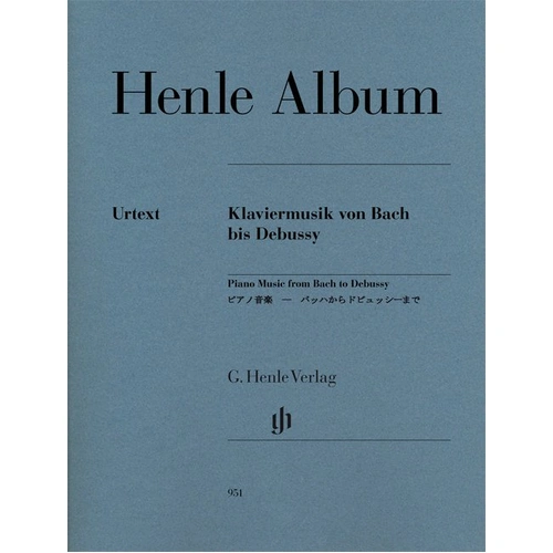 Henle Album Piano Music from Bach to Debussy - 39 Complete Pieces, Urtext Edition, 84 Pages, Difficulty Levels Included