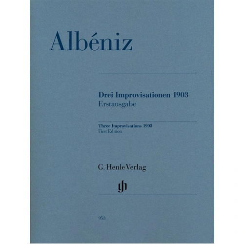 Improvisations 3 (1903) Book/CD by Isaac Albeniz, G. Henle Verlag, Piano Solo, 1 Page