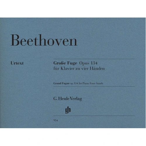 Grand Fugue Op. 134 Piano Duet Urtext Edition by Beethoven