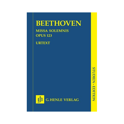 Missa Solemnis D Major Op. 123 Study Score