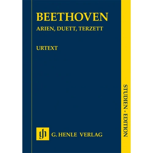 Beethoven: Arias, Duets, Trios - Voice/Orchestra Study Score by G. Henle Verlag