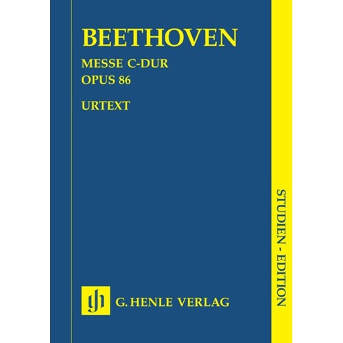 Mass Op 86 C Study Score Book
