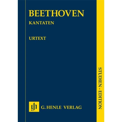 Beethoven Cantatas Voice/Orch Study Score - G. Henle Verlag, 328 Pages, Choral, WoO 87 & 88, The Glorious Moment, Complete Edition