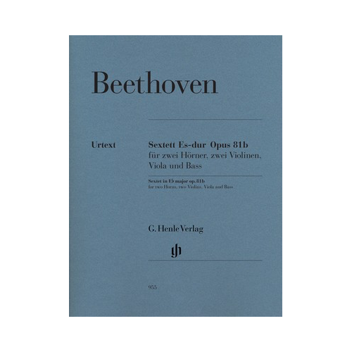 Sextet in E Flat Op. 81B - Ludwig van Beethoven - G. Henle Verlag Chamber Sheet Music