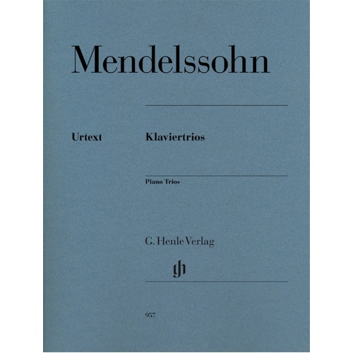 Mendelssohn - Piano Trios (Music Score/Parts) Book
