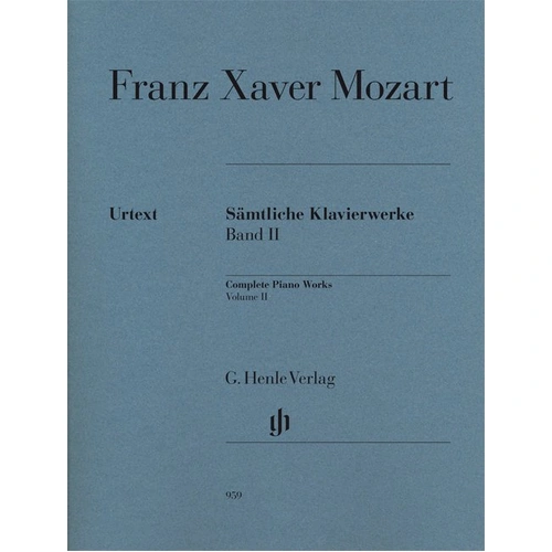 Piano Works Complete Volume 2 Urtext by Franz Xaver Mozart - G. Henle Verlag, Piano Solo, 1 Page