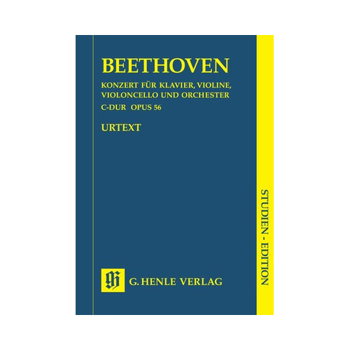 Triple Concerto Op 56 Study Score
