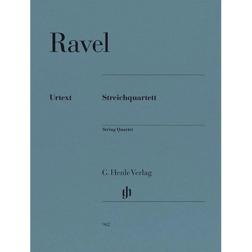 Ravel String Quartet Urtext Edition SC/PTS - Cello & Viola, 77 Pages, G. Henle Verlag
