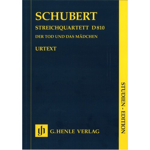 String Quartet D Min D810 Study Score Book