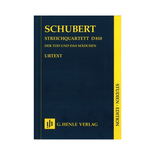 String Quartet Death and Maiden D 810 Study Score