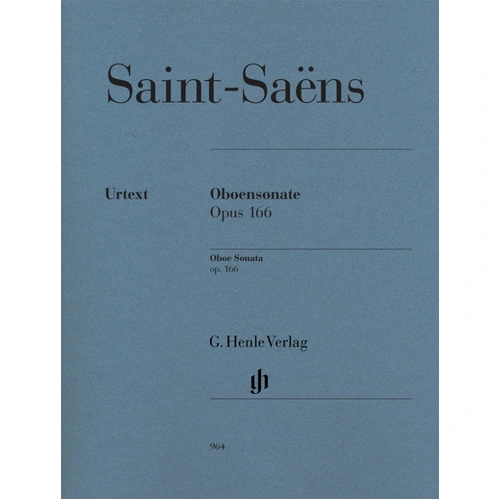 Saint-Saens Oboe Sonata Op 166 for Oboe and Piano Accompaniment Henle HN964