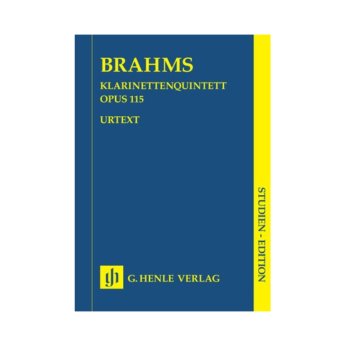 Clarinet Quintet in B Minor Op 115 Study Score