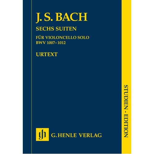 Suites 6 Bwv 1007 To 1012 Ed Voss Vc Study Scor (Music Score) Book