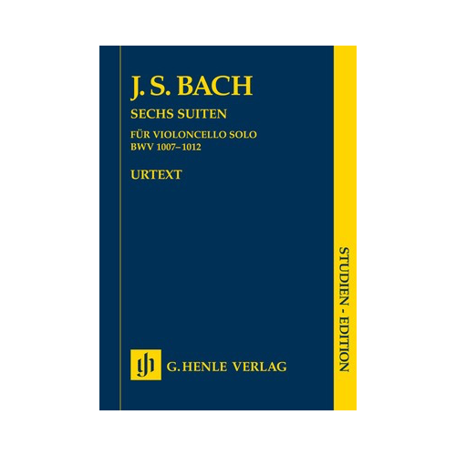 Cello Suites BWV 1007-1012 Study Score with Urtext Edition and Reproduction of Anna Magdalena's Copy