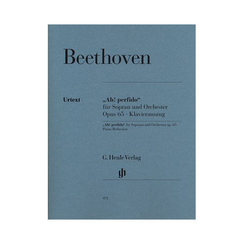 Ah Perfido Op 65 Vocal Sheet Music for Soprano Voice and Piano