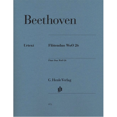 Flute Duo WoO 26 by Ludwig van Beethoven, G. Henle Verlag, Flute Duet, 1 Page