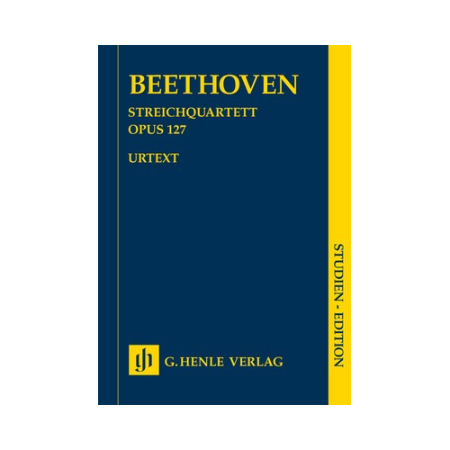 String Quartet in E Flat Major Op 127 Study Score Urtext Edition