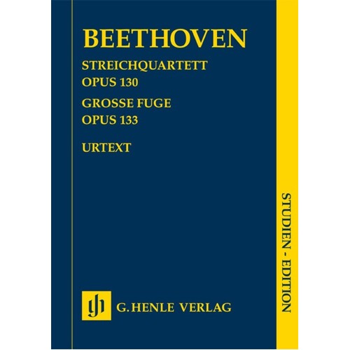 String Quartet Op 130 B Flat Grand Fugue Op 133 (Music Score) Book