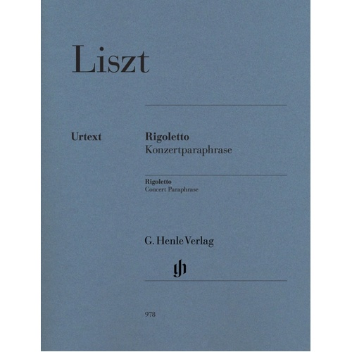 Liszt - Rigoletto Concert Paraphrase (Softcover Book)