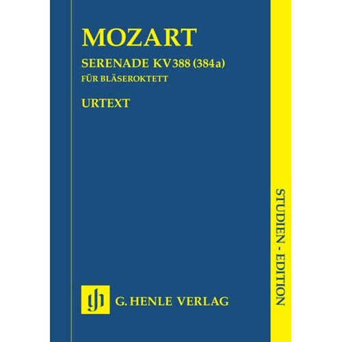 Serenade K 388 C Min 2Ob 2Clarinet 2French Horn 2Bassoon Study Sc (Music Score) Book