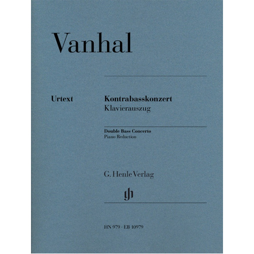 Vanhal - Double Bass Concerto with Piano Accompaniment - Henle HN979